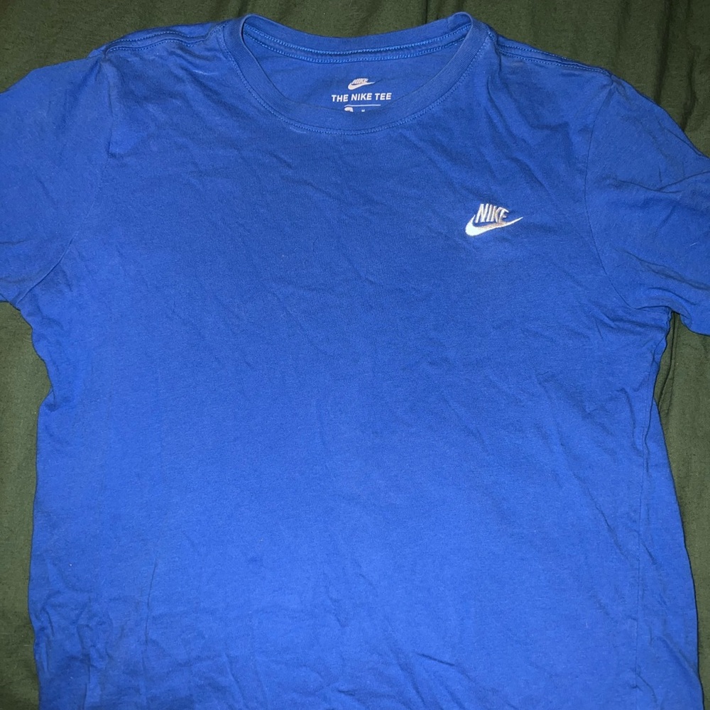 Nike Royal Blue Tee with White Logo